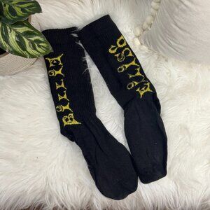 Billie Eilish Concert Socks – Black Graphic Crew Socks | Women’s Medium / Unisex